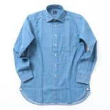 KAIHARAデニムセミワイドシャツ【Made in Japan】
