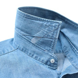 KAIHARAデニムセミワイドシャツ【Made in Japan】