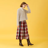 ネルチェックサイドラインスカート