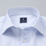 シングルストライプセミワイドシャツ【Made in Japan】