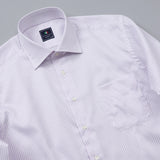 シングルストライプセミワイドシャツ【Made in Japan】