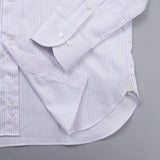 シングルストライプセミワイドシャツ【Made in Japan】