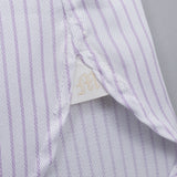 シングルストライプセミワイドシャツ【Made in Japan】