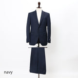 ゼニア"TRAVELLER"バーズアイ&ストライプスーツ【Made in Japan】