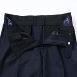 ゼニア"TRAVELLER"バーズアイ&ストライプスーツ【Made in Japan】