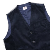 コーデュロイ無地アウターベスト【Made in Japan】
