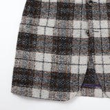 スライバーニットチェックジャケット