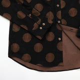 コーデュロイドットプリントシャツ【Made in Japan】