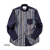プレミアムマルチストライプシャツ【Made in Japan】