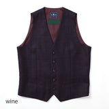 ロロピアーナ"SILK AIR"スラブ無地ベスト【Made in Japan】