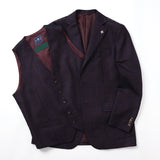 ロロピアーナ"SILK AIR"スラブ無地ベスト【Made in Japan】