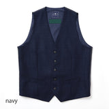 ロロピアーナ"SILK AIR"スラブ無地ベスト【Made in Japan】