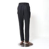 サキソニーツイル無地パンツ(ワンタック)【Made in Japan】