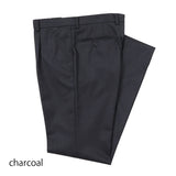 サキソニーツイル無地パンツ(ワンタック)【Made in Japan】