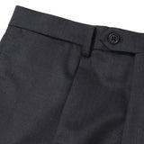 サキソニーツイル無地パンツ(ワンタック)【Made in Japan】