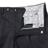 サキソニーツイル無地パンツ(ワンタック)【Made in Japan】