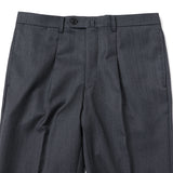 サキソニーピン無地パンツ(ワンタック)【Made in Japan】