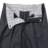 サキソニーピン無地パンツ(ワンタック)【Made in Japan】