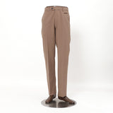 コットンカルゼ裏起毛ストレッチパンツ(ノータック)【Made in Japan】