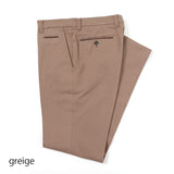 コットンカルゼ裏起毛ストレッチパンツ(ノータック)【Made in Japan】