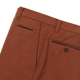 コットンカルゼ裏起毛ストレッチパンツ(ノータック)【Made in Japan】