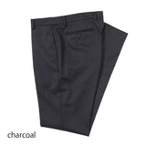 サキソニーツイル無地パンツ(ノータック)【Made in Japan】