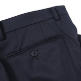 サキソニーツイル無地パンツ(ノータック)【Made in Japan】