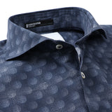 TEKSTINAオンブレドットシャツ【Made in Japan】