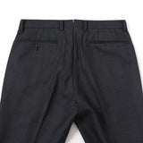 サキソニーバーズアイ無地パンツ(ノータック)【Made in Japan】