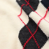 gim 8G英国羊毛アーガイルクルーニット【Made in Japan】