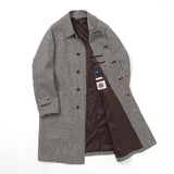 ラグランバルカラー千鳥コート【Made in Japan】