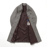 ラグランバルカラー千鳥コート【Made in Japan】