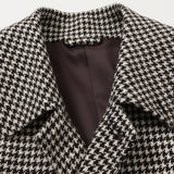 ラグランバルカラー千鳥コート【Made in Japan】