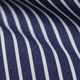高密度ストライプセミワイドシャツ【Made in Japan】