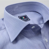 タイプライターストライプセミワイドシャツ【Made in Japan】