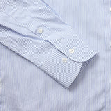 120双ストライプセミワイドシャツ【Made in Japan】