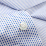 120双ストライプセミワイドシャツ【Made in Japan】