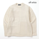 gim 切り替えパターンクルーネックニット