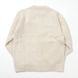 gim 切り替えパターンクルーネックニット