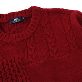 gim 切り替えパターンクルーネックニット