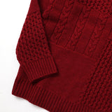 gim 切り替えパターンクルーネックニット