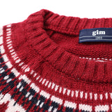 gim 求心柄クルーネックニット