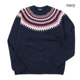 gim 求心柄クルーネックニット