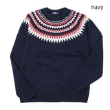 gim 求心柄クルーネックニット