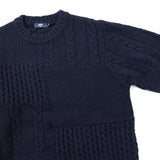 gim 切り替えパターンクルーネックニット