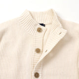 gim スタンドカラーカーディガン