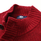 gim スタンドカラーカーディガン