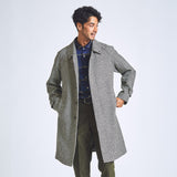 ラグランバルカラー千鳥コート【Made in Japan】