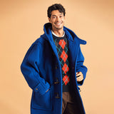 gim 8G英国羊毛アーガイルクルーニット【Made in Japan】