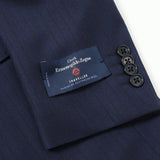 ゼニア"TRAVELLER"ストライプトラベラースーツ【Made in Japan】